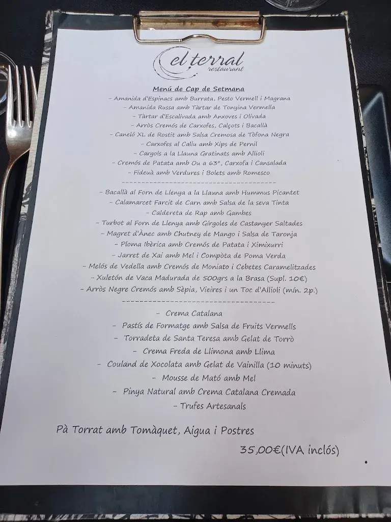 Menu_El Terral_Cabrils_image_2