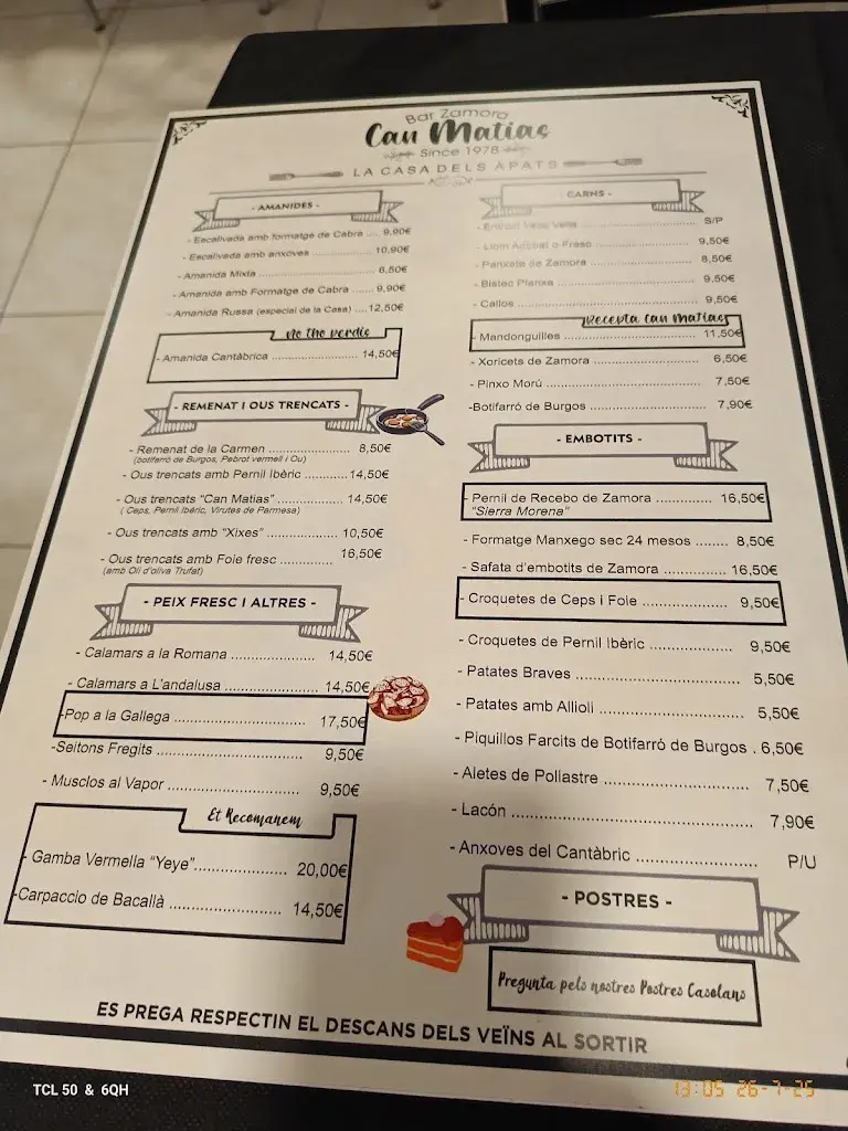 Menu_Can Matías Bar Zamora_Cabrils_image_1