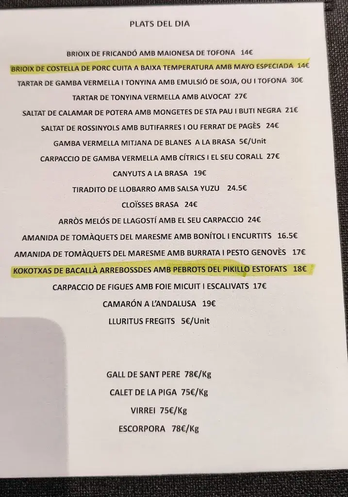 Menu_Verdaguer Vilassar_Cabrils_image_1