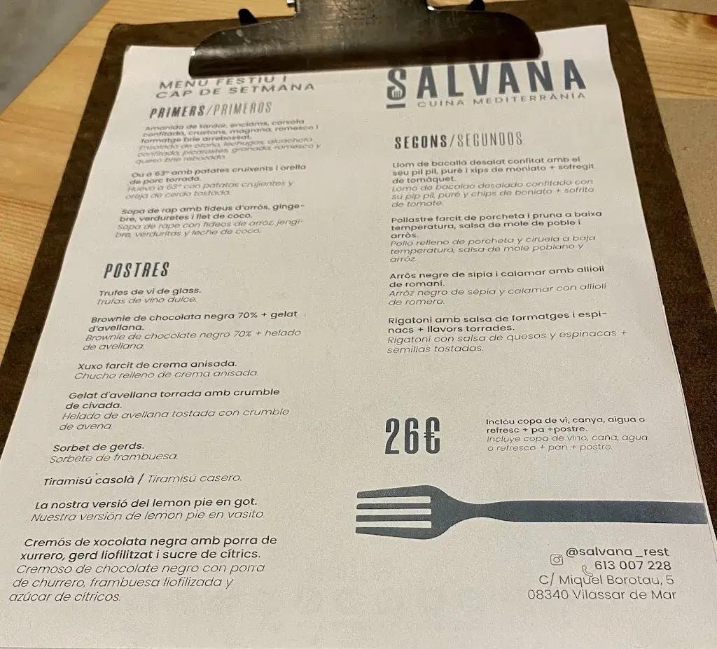 Menu_Salvana restaurant_Cabrils_image_1
