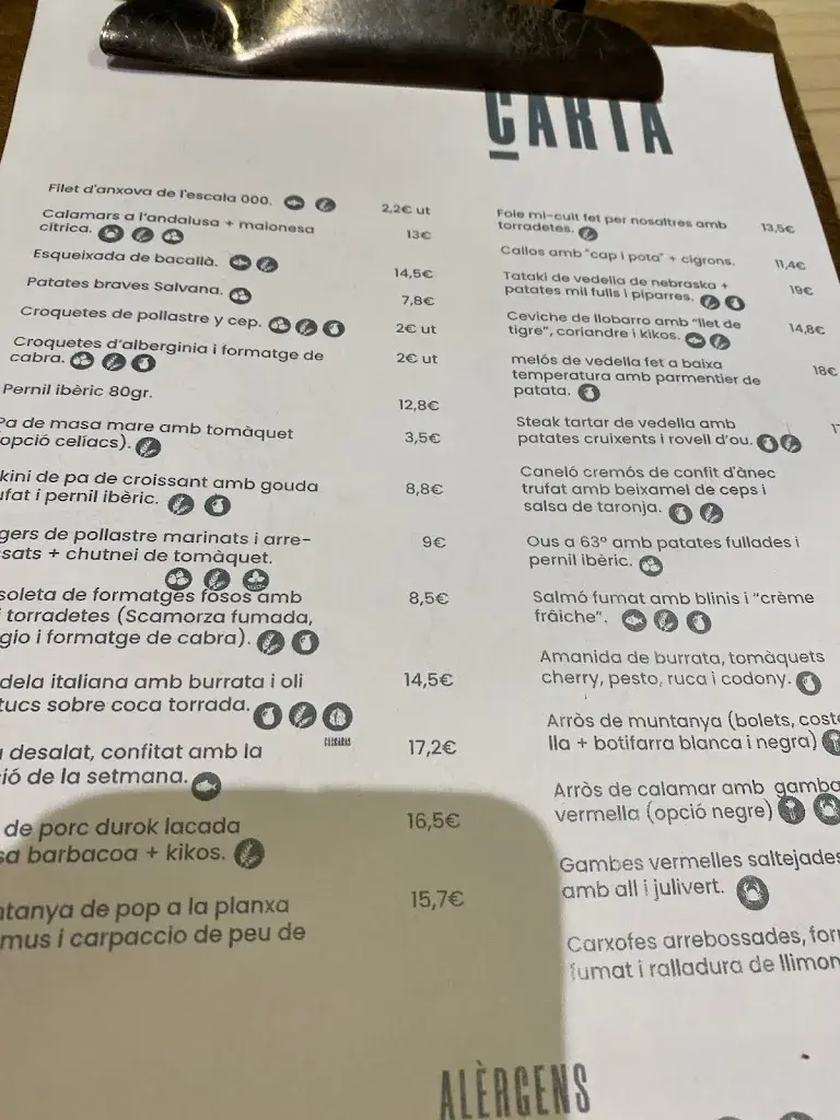 Menu_Salvana restaurant_Cabrils_image_4