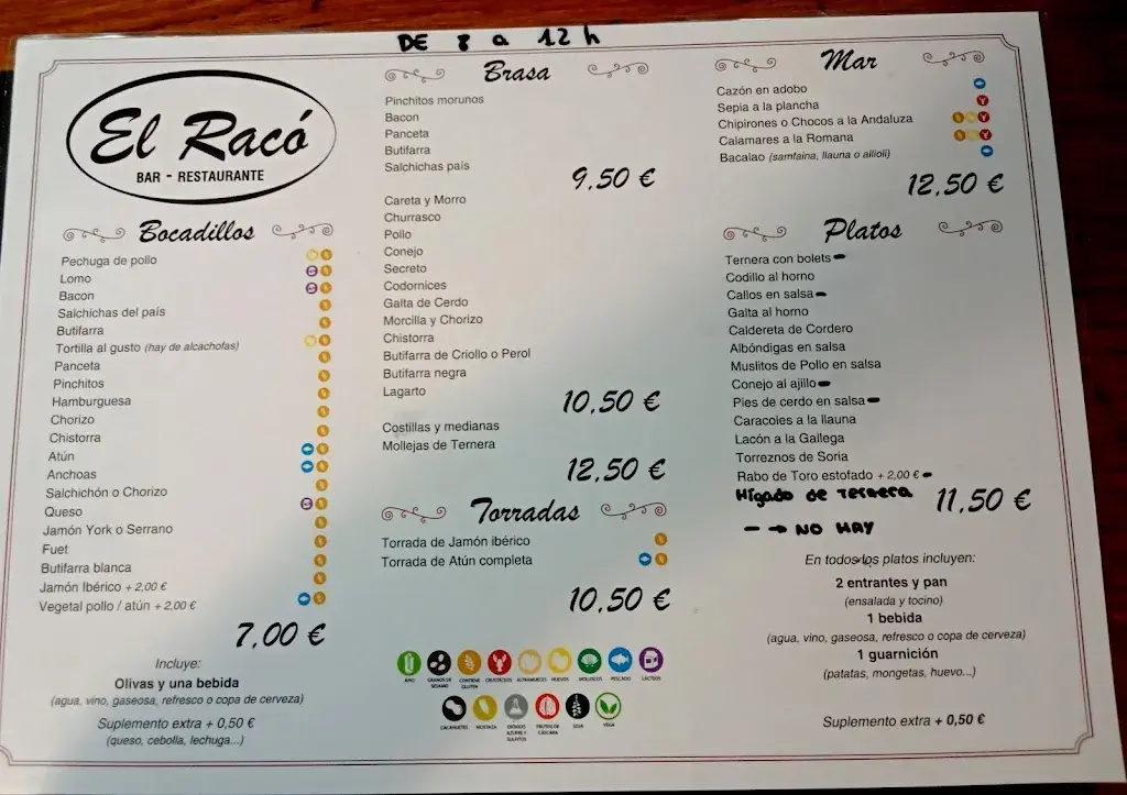 Menu_Restaurant El Racó_Cabrils_image_1