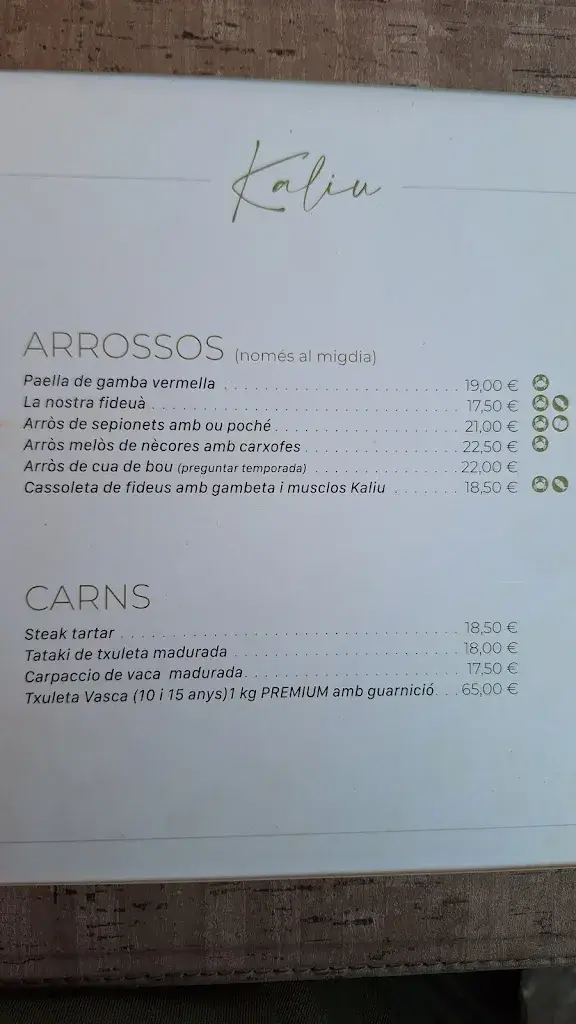 Restaurant Kaliu_Cabrils_menu_image_1
