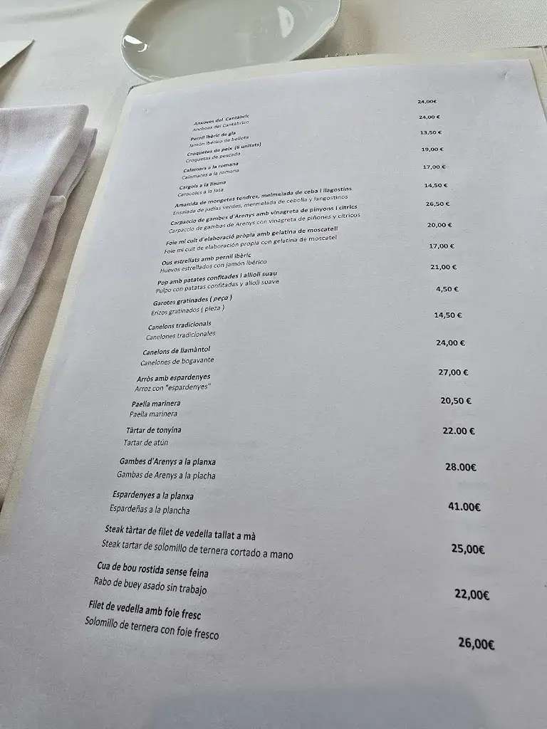 Menu_La Font_Canet de Mar_image_1