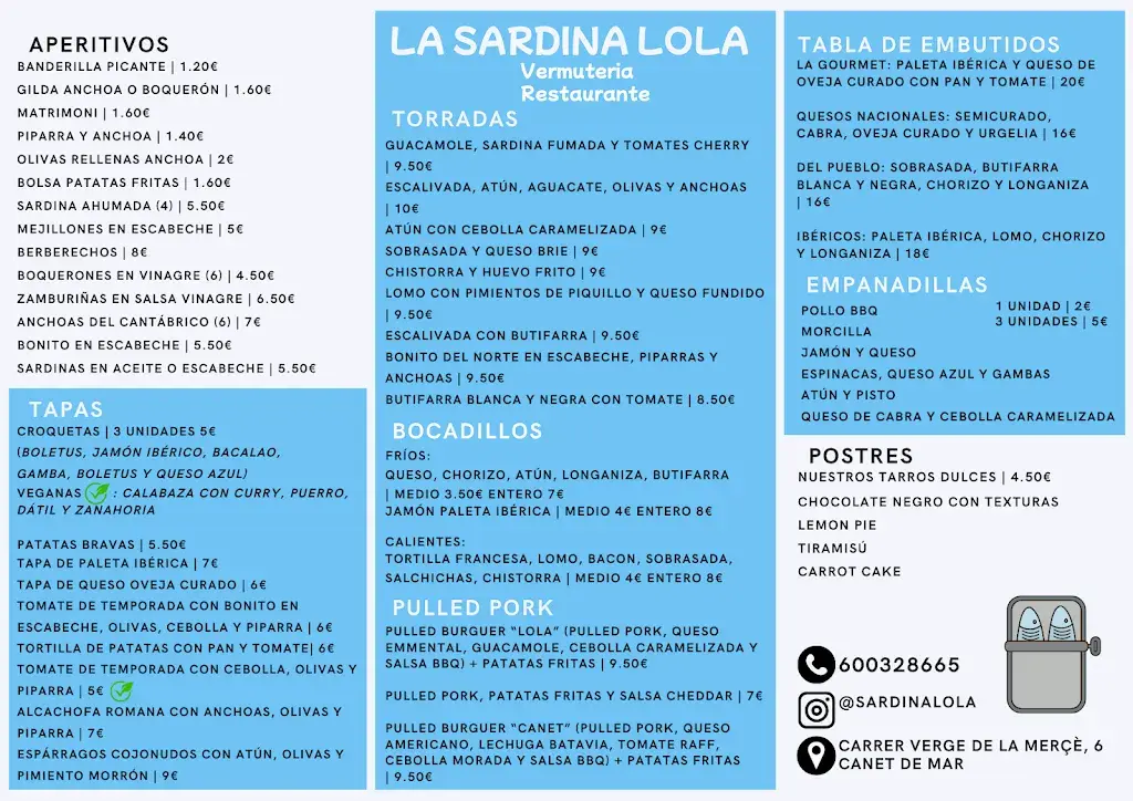 Menu_La Sardina Lola_Canet de Mar_image_1
