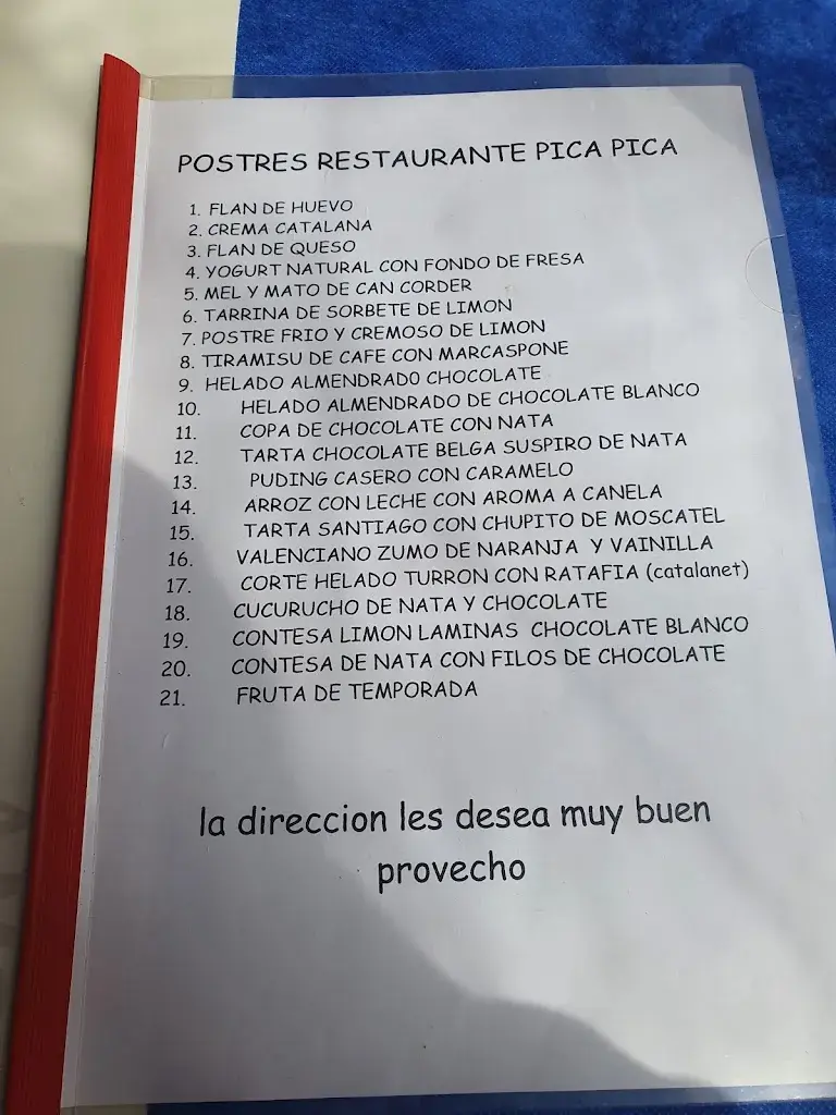 Menu_Restaurant Pica Pica de canet_Canet de Mar_immagine_2