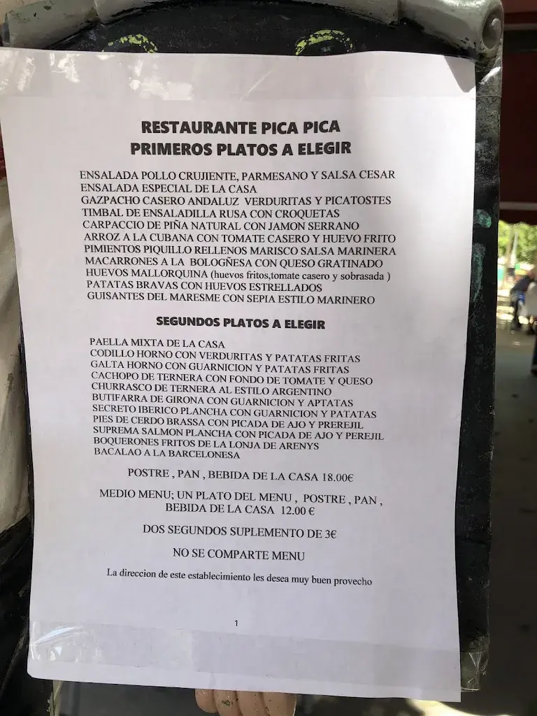 Menu_Restaurant Pica Pica de canet_Canet de Mar_immagine_4