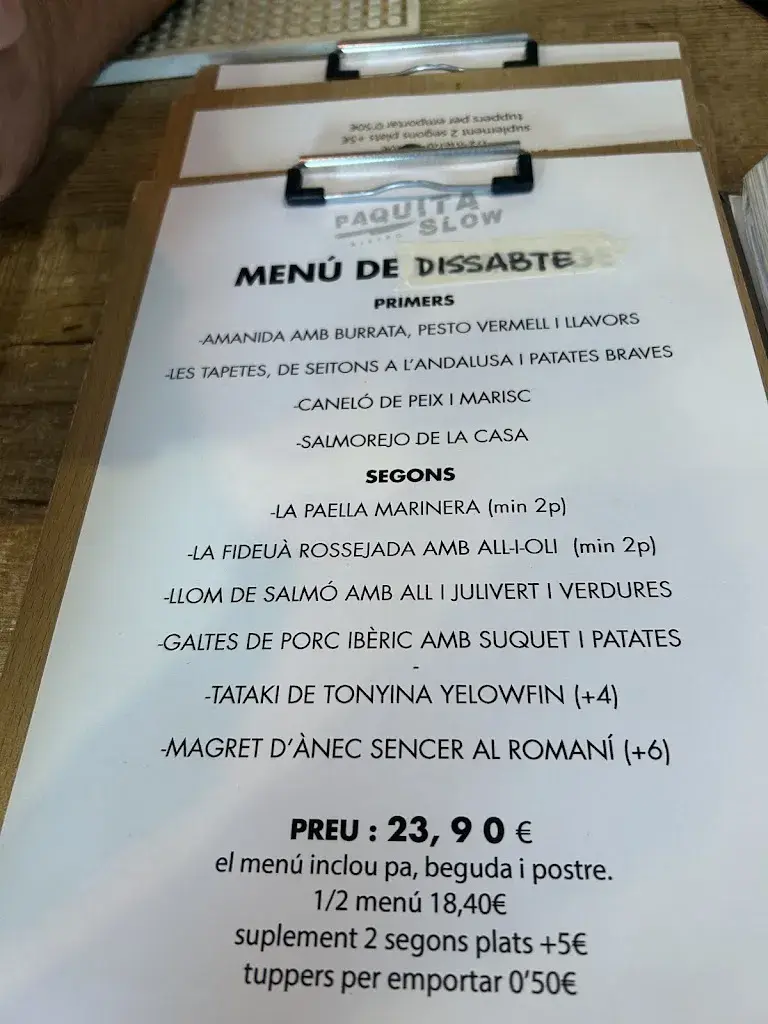 Menu_Paquita Slow Bistro_Canet de Mar_image_2