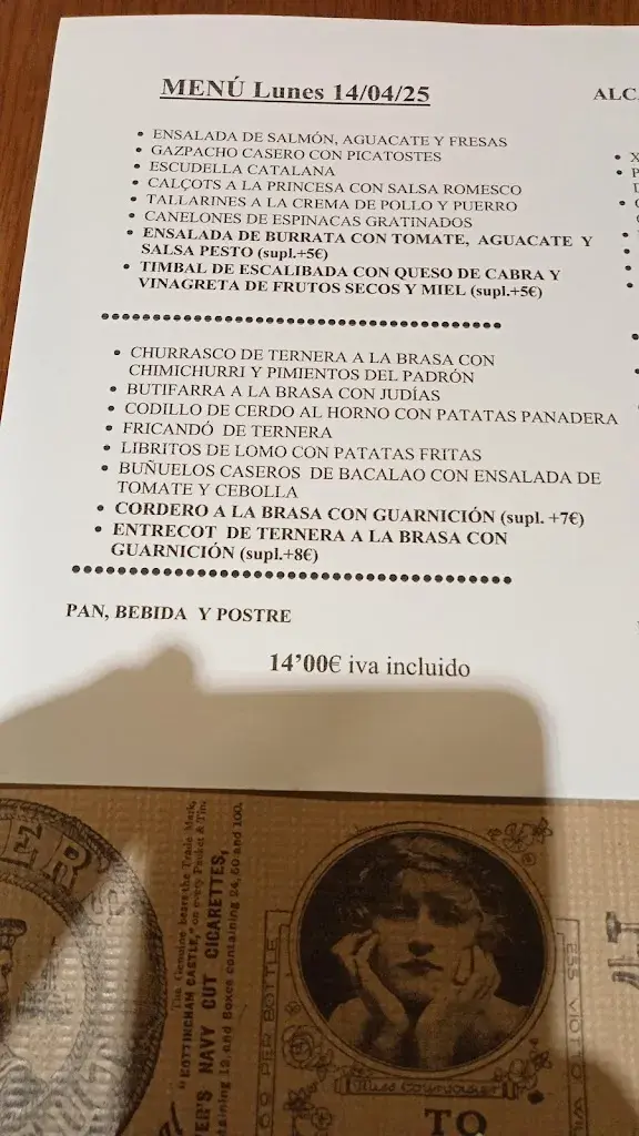 Menu_La Taberneta - Ca la Ingrid_Canyelles_image_2