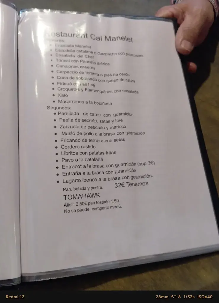 Menu_Cal Manelet_Canyelles_image_2