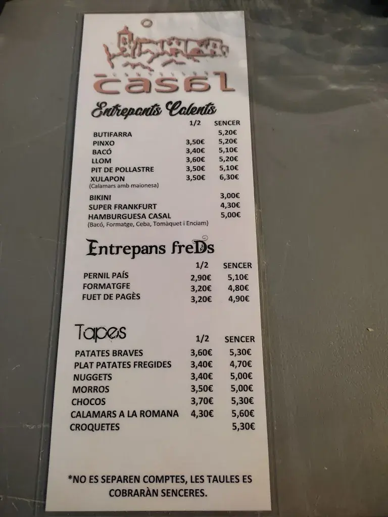 Menu_Casal de Canyelles_Canyelles_image_1