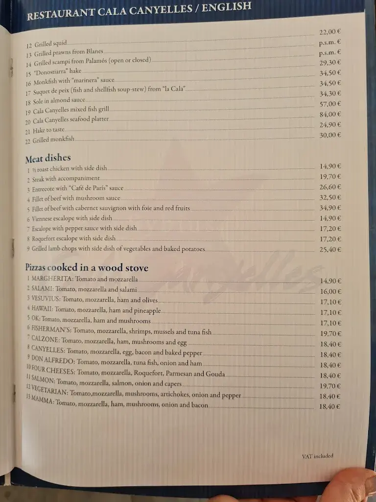 Menu_Restaurant Sybius Cala Canyelles_Canyelles_immagine_1