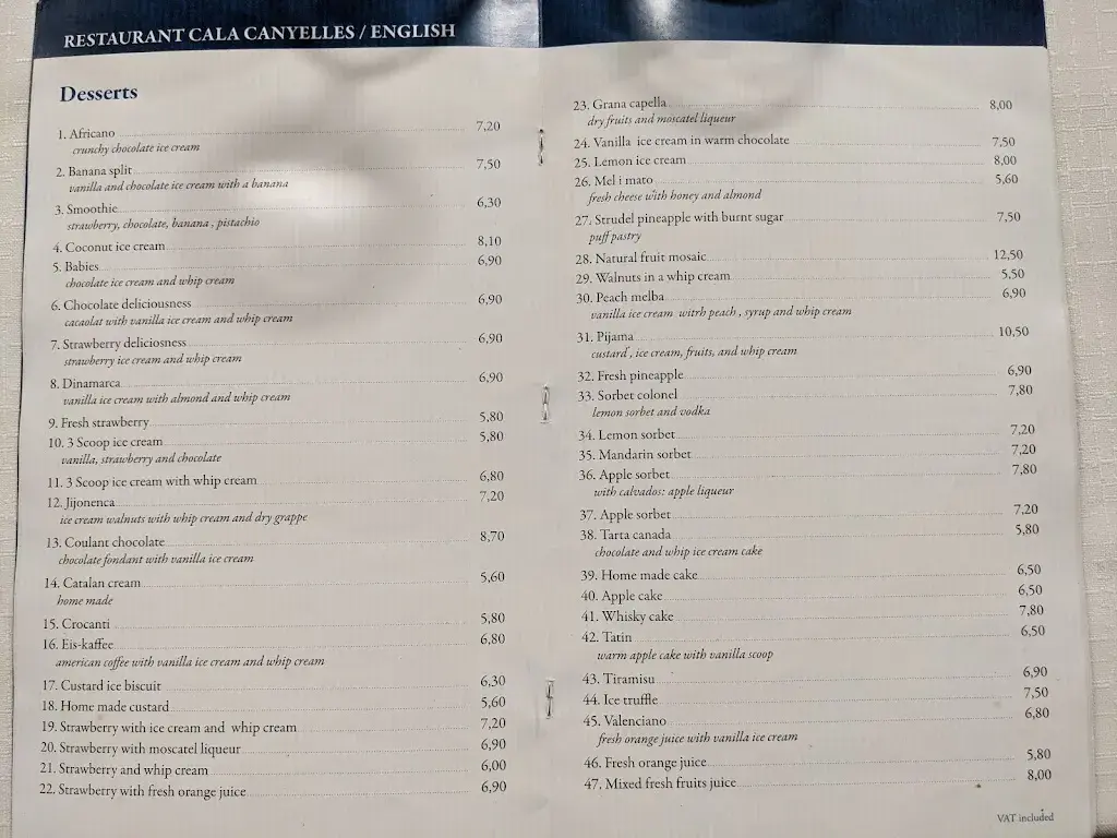 Menu_Restaurant Sybius Cala Canyelles_Canyelles_immagine_3