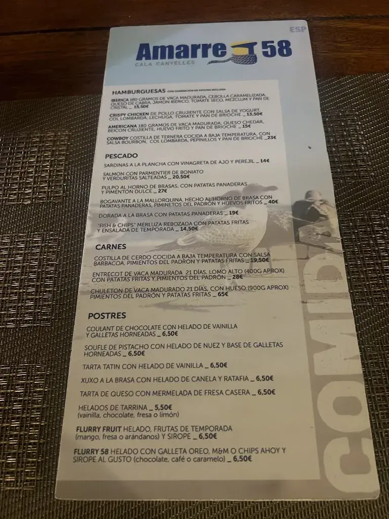 Menu_Amarre58 Canyelles_Canyelles_image_2