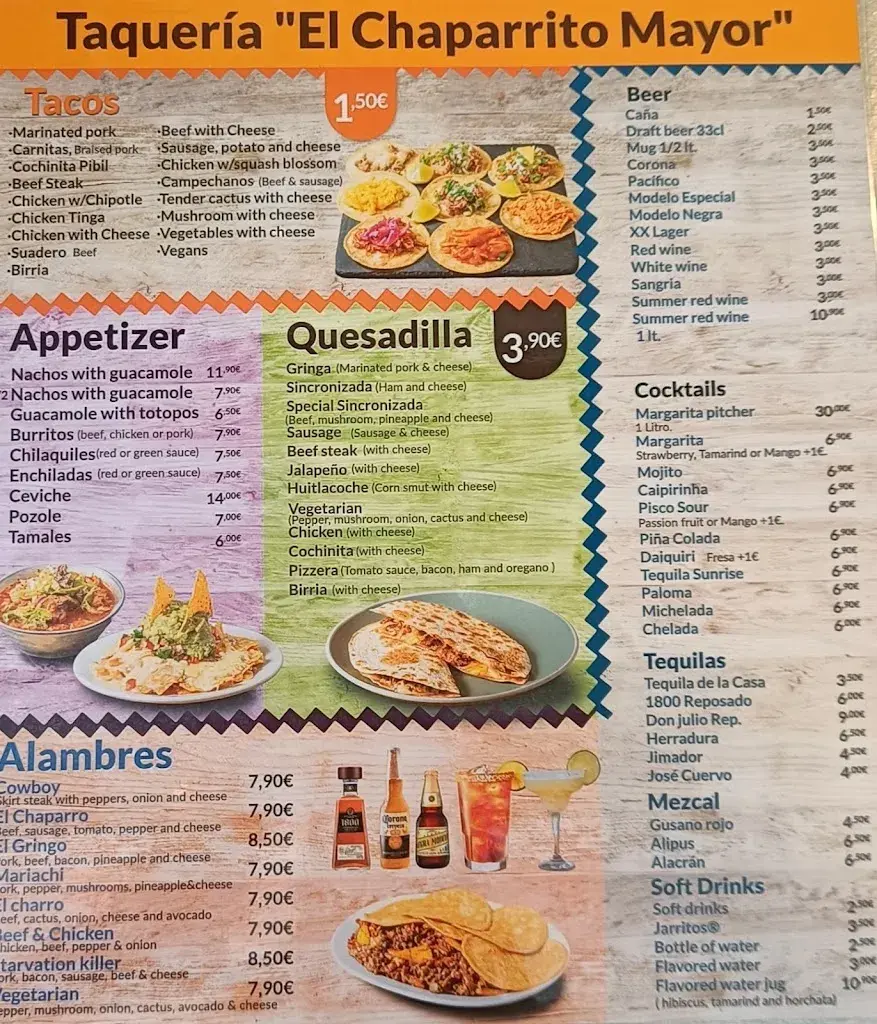 Menu_Taqueria El Chaparrito_Amés_image_3