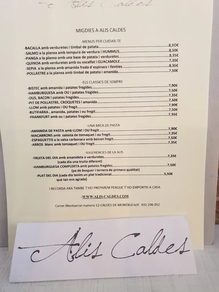 Menu_Alis caldes_Caldes de Montbui_image_2
