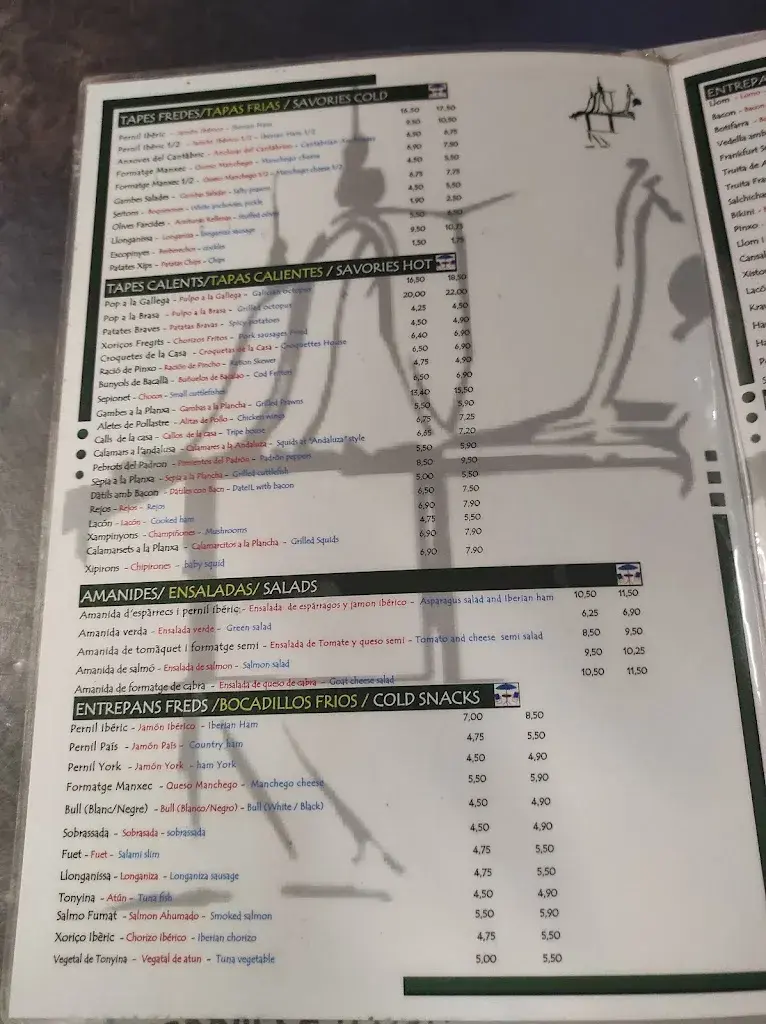 Menu_Bar Canaletas_Caldes de Montbui_image_2