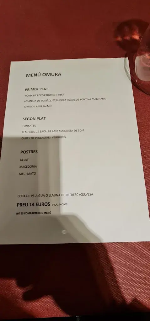 Menu_Omura Japanese_Caldes de Montbui_image_1