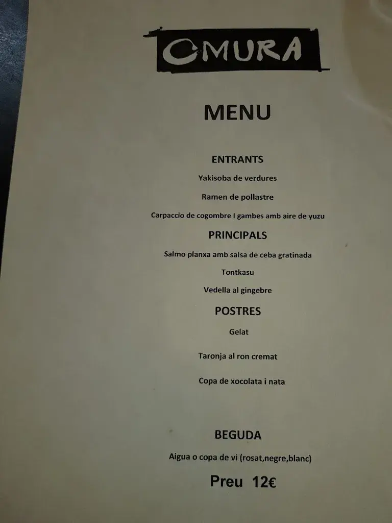 Menu_Omura Japanese_Caldes de Montbui_image_2