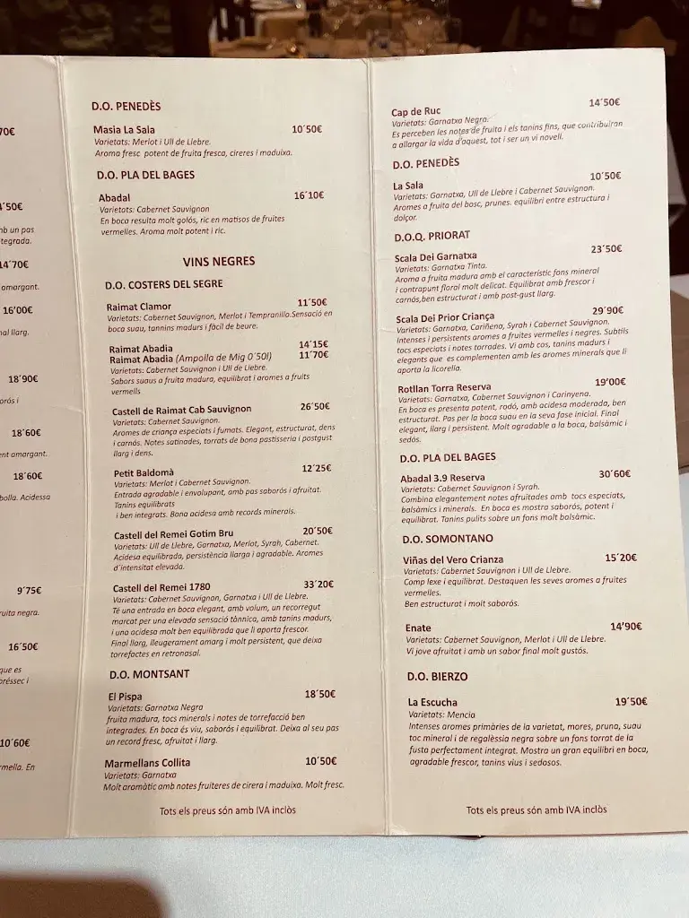 Menu_Restaurant La Bota de Caldes_Caldes de Montbui_image_4