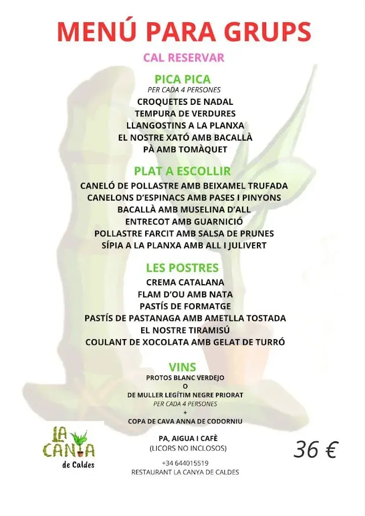 Menu_La Canya de Caldes_Caldes de Montbui_immagine_2