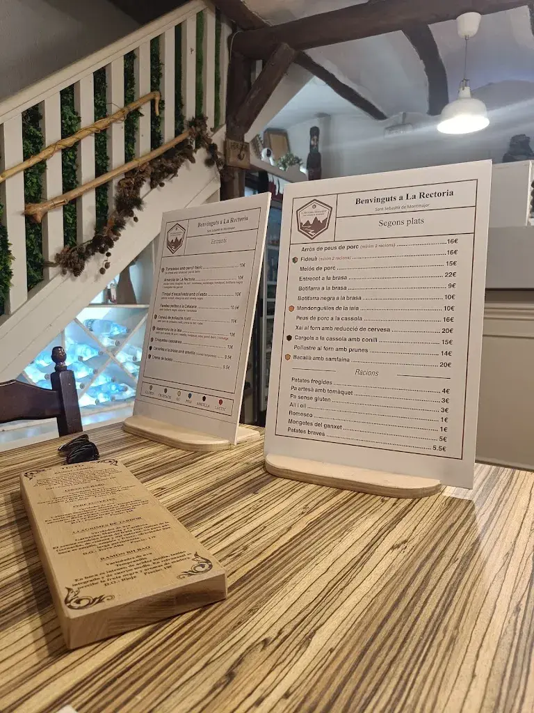 Menu_Restaurant la Rectoria de Sant Sebastià de Montmajor_Caldes de Montbui_image_2