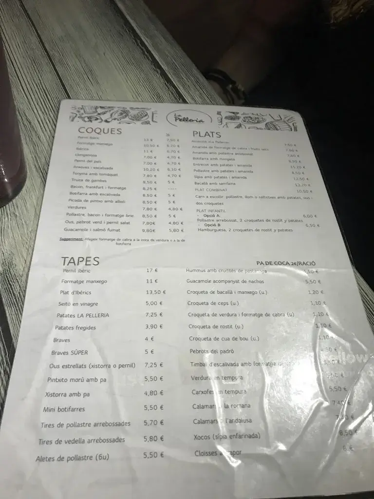 Menu_La Pelleria_Caldes de Montbui_image_1