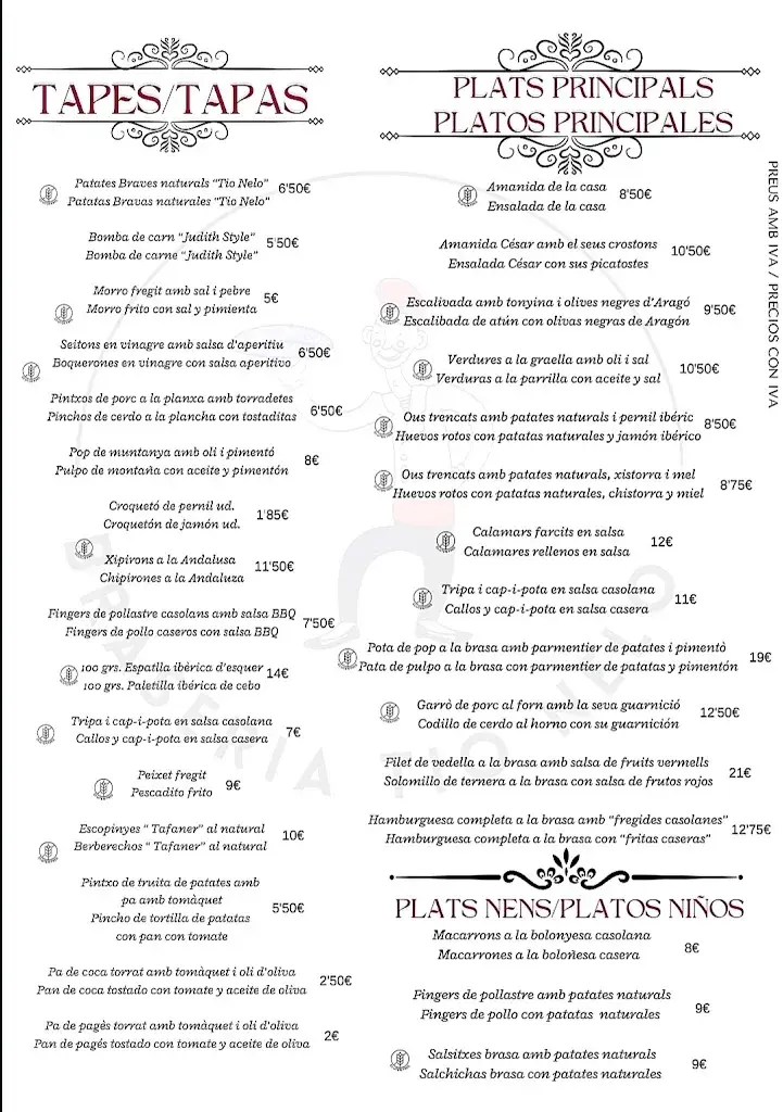 Menu_Restaurant Tio Nelo_Capellades_image_2