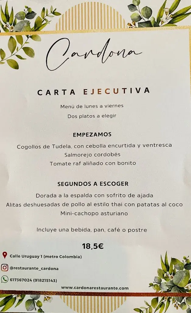 Menü_Restaurante Cardona_Cardona_Bild_1