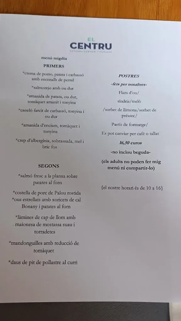 Menu_Restaurant El Centru_Cardona_image_1