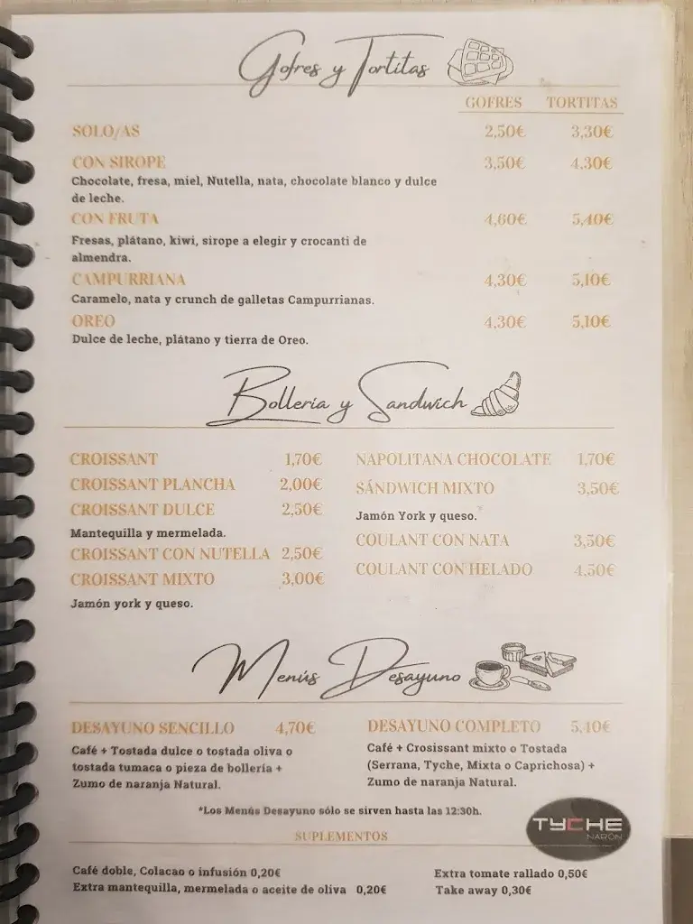 Menu_Cafetería Tyche_Narón_immagine_1