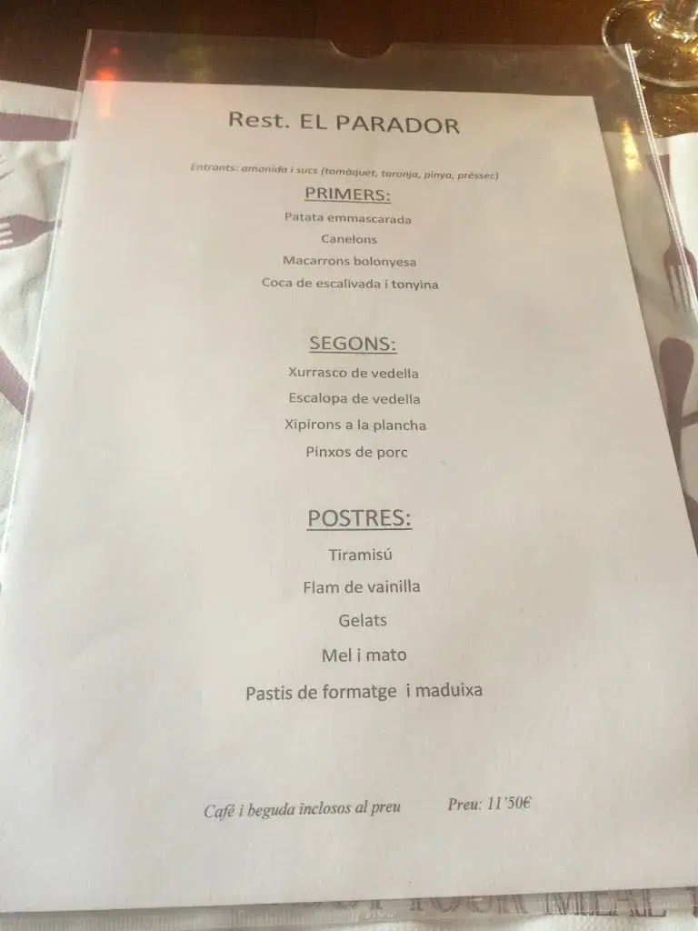 Menu_El Parador de la Coromina_Cardona_image_3