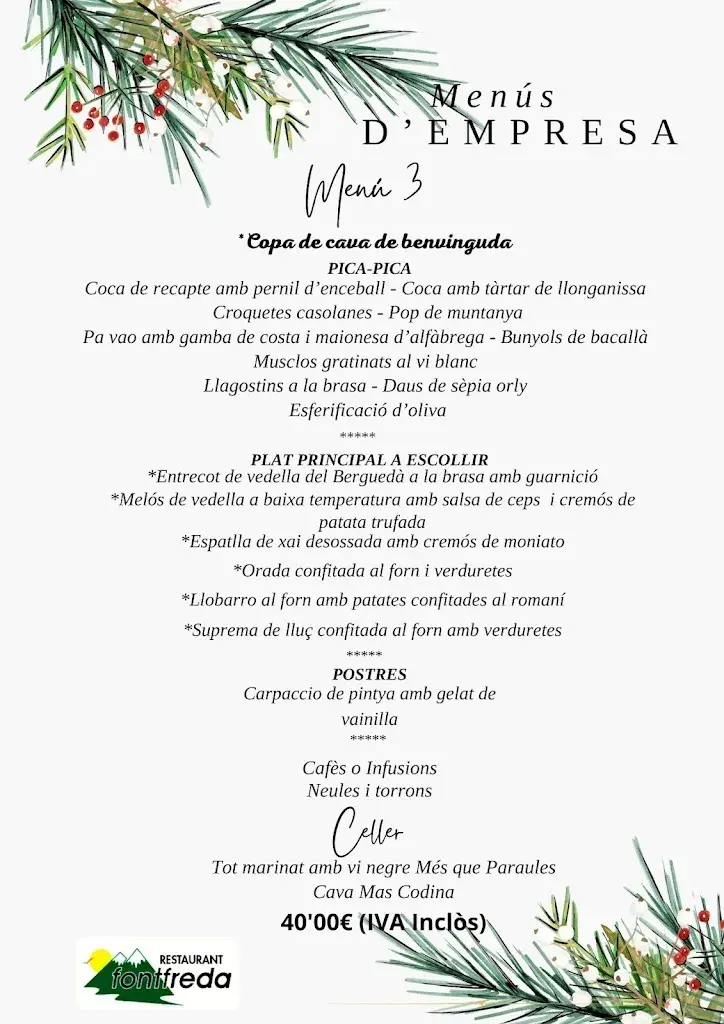 Menu_Fontfreda Restaurant_Castellar del Riu_immagine_3