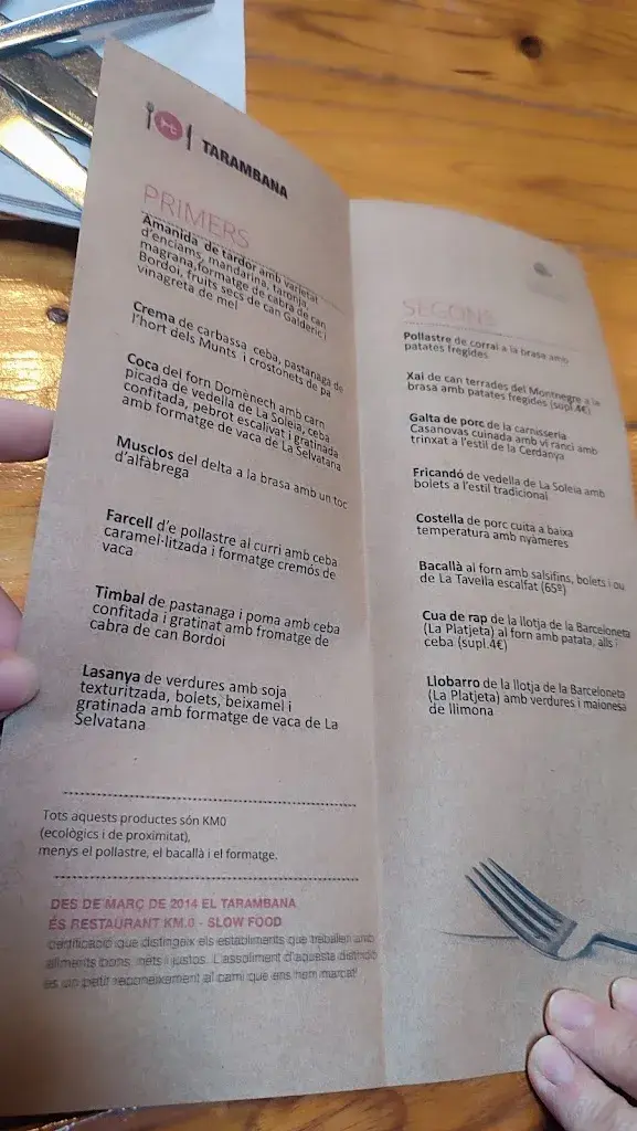 Menu_Restaurante Tarambana_Cardedeu_image_1