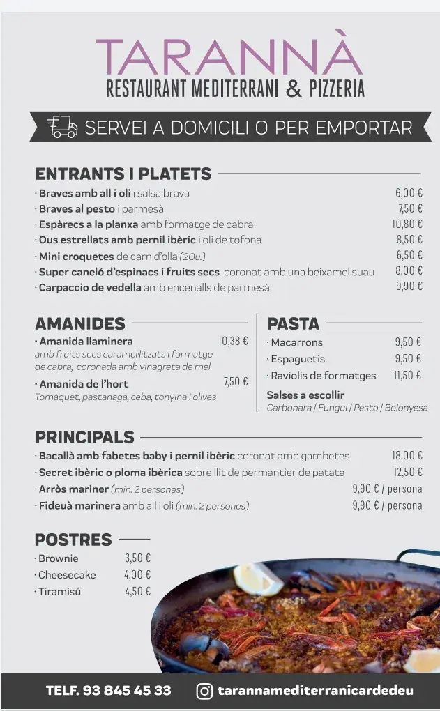 Menu_Restaurant Tarannà_Cardedeu_image_2
