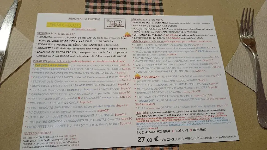 Menu_Restaurant Masia Can Llibre_Cardedeu_image_2