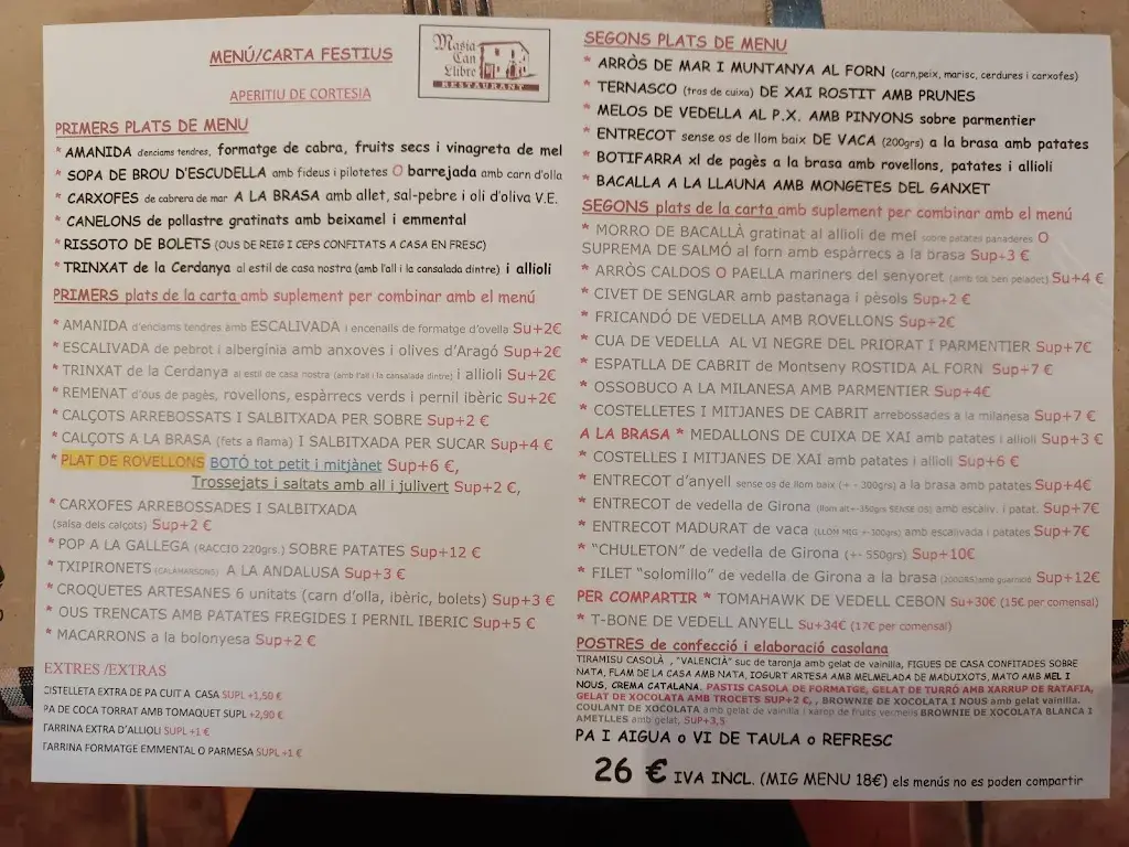 Menu_Restaurant Masia Can Llibre_Cardedeu_image_3