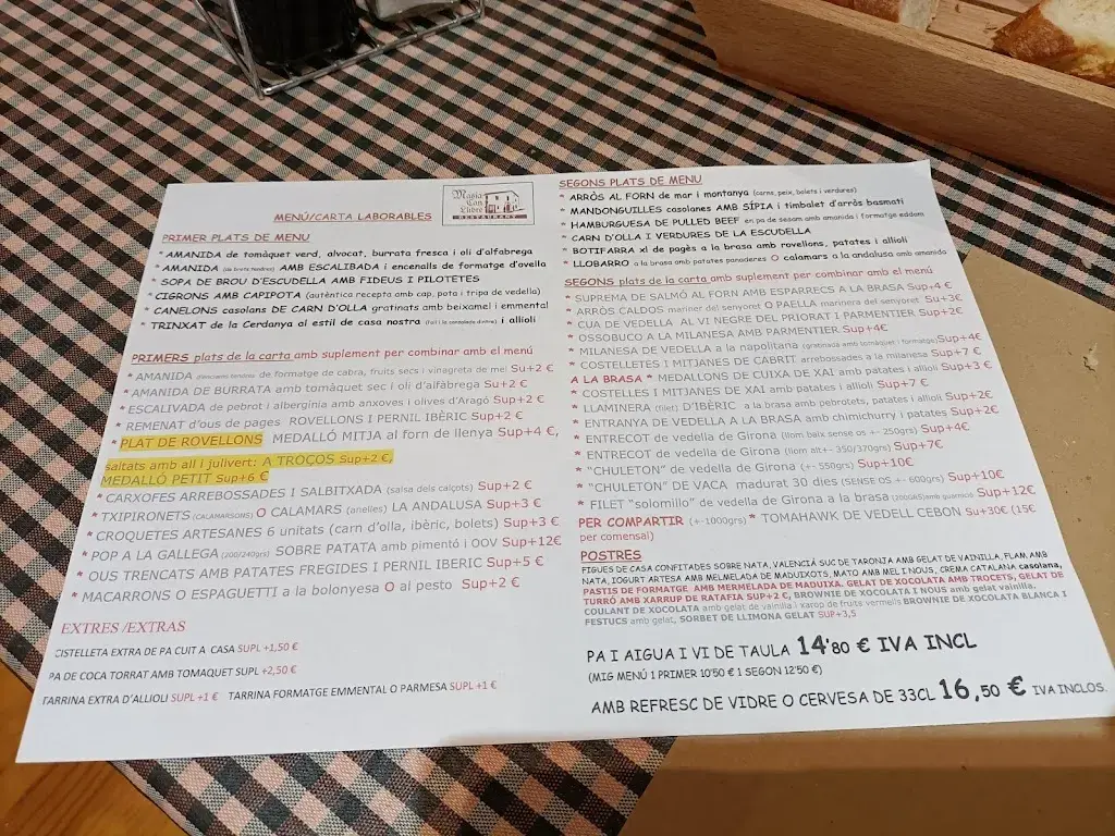 Menu_Restaurant Masia Can Llibre_Cardedeu_image_4