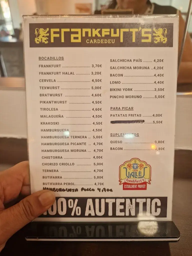 Menu_Frankfurt's CARDEDEU_Cardedeu_image_1