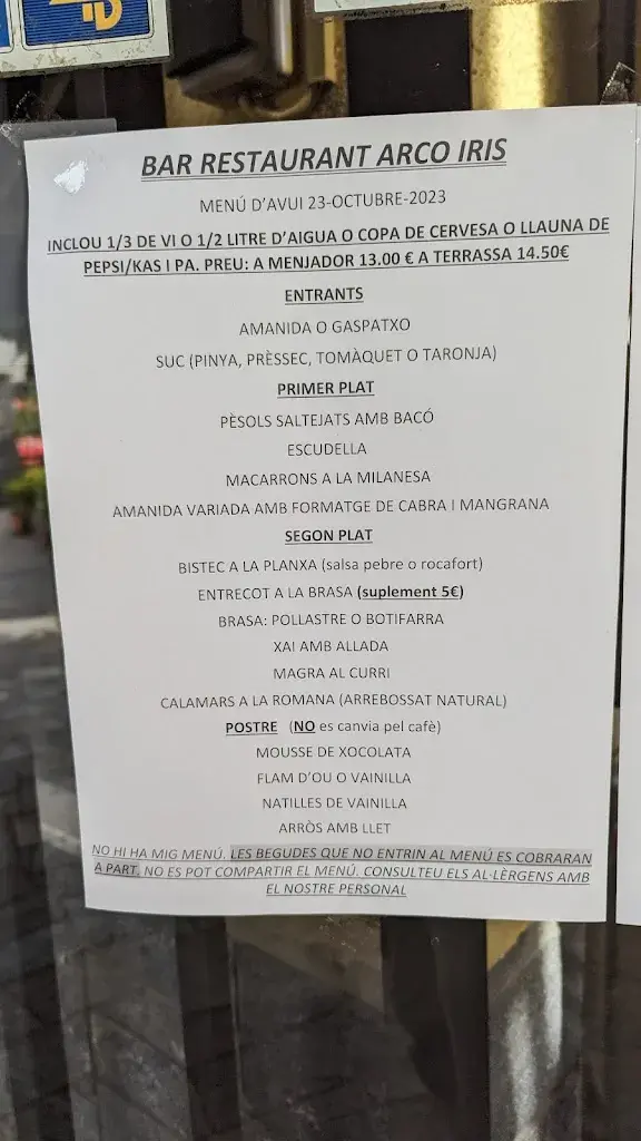 Menu_Restaurant Arco Iris_Canovelles_image_2