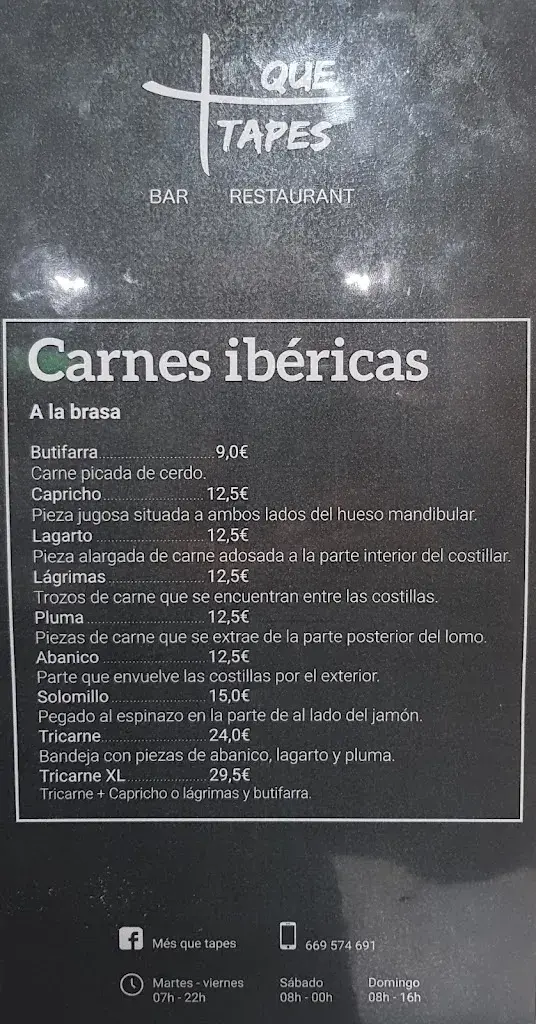 Menu_Bar Restaurant Mes que tapes_Canovelles_image_2