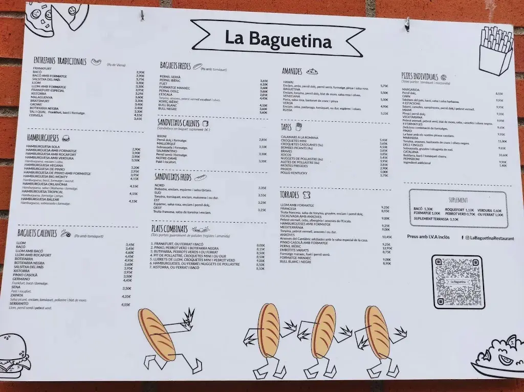 Menu_Restaurant la Baguetina_Canovelles_image_1