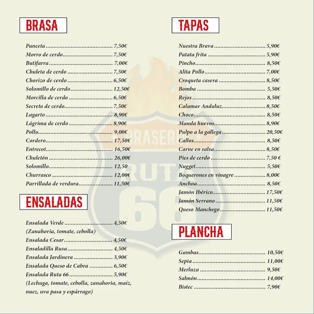 Menu_Braseria Ruta 66_Canovelles_immagine_1