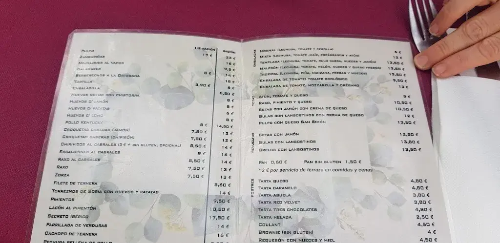 Menu_La Terraza de Laura_Ortigueira_immagine_4