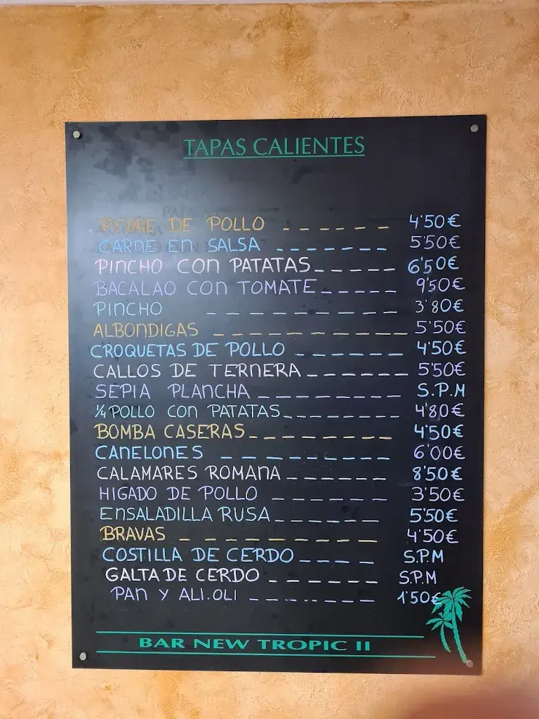 Menu_NEW TROPIC II_Canovelles_image_1