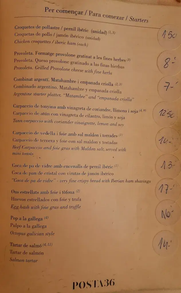 Menu_Restaurant Posta 36_Canovelles_image_3
