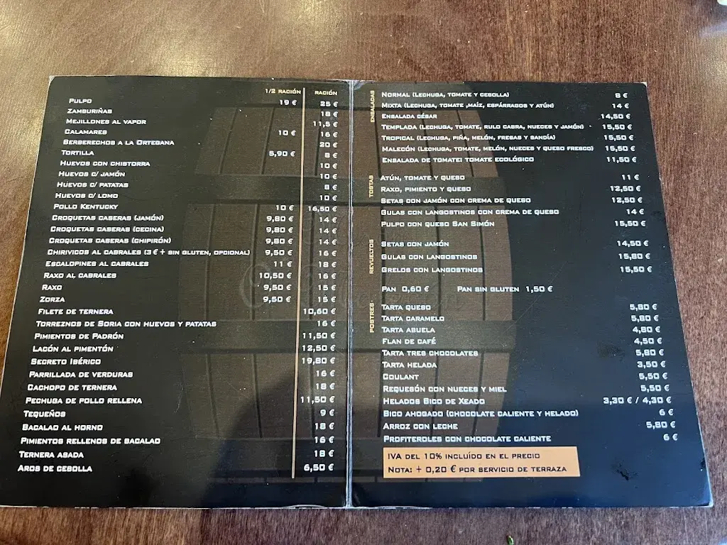 Menu_Mesón O Malecón_Ortigueira_immagine_1