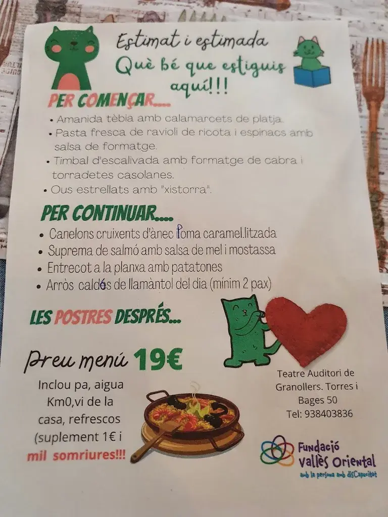 Menu_Restaurant El Gato Verde_Canovelles_immagine_3