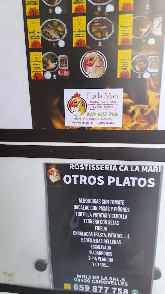 Menu_Rostisseria Ca La Mari_Canovelles_image_3