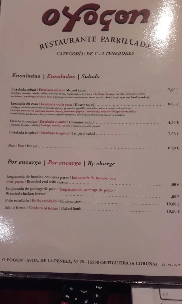 Menu_restaurante o fogon_Ortigueira_immagine_2